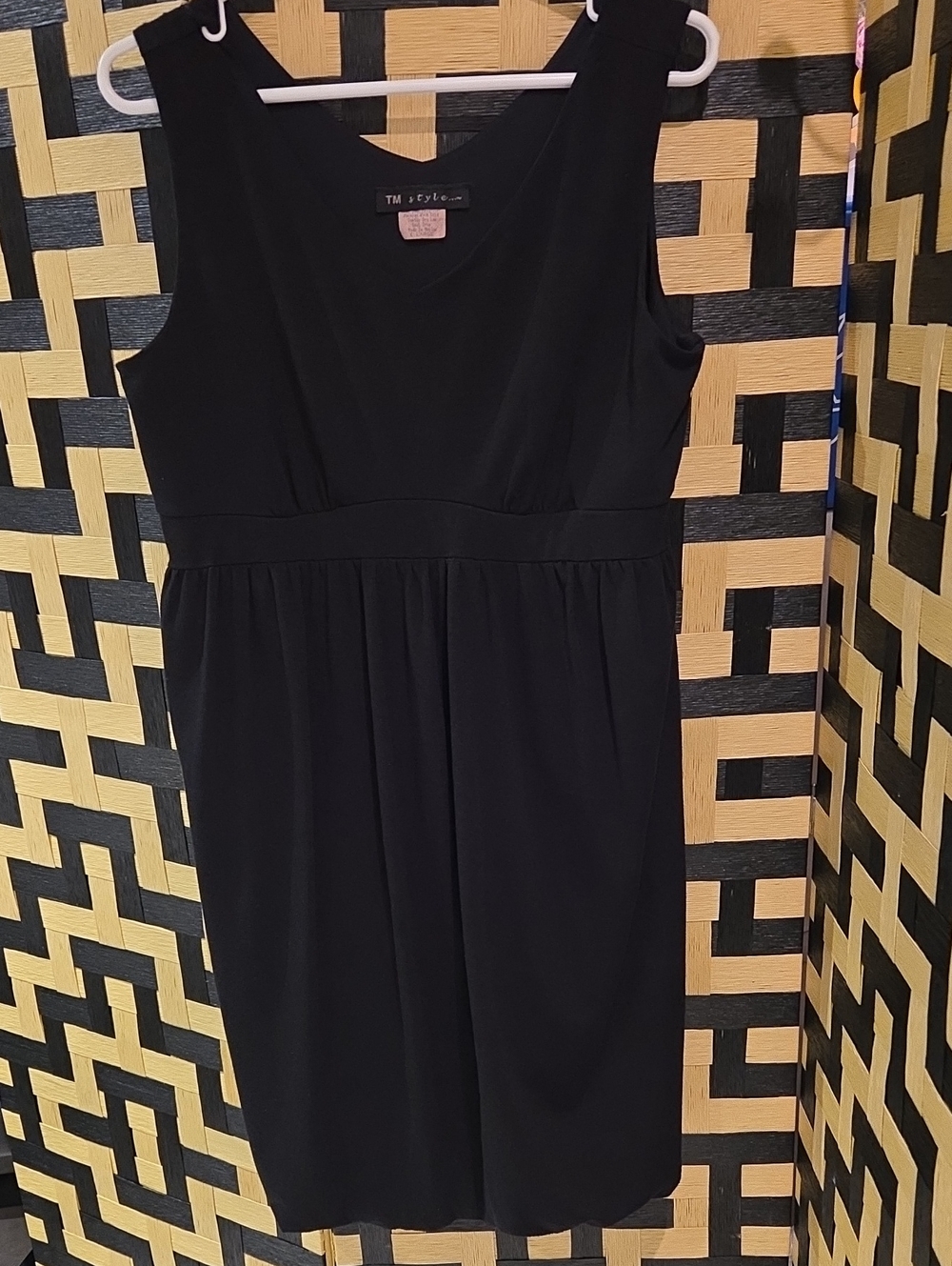 Black Midi Sheath Maternity Dress